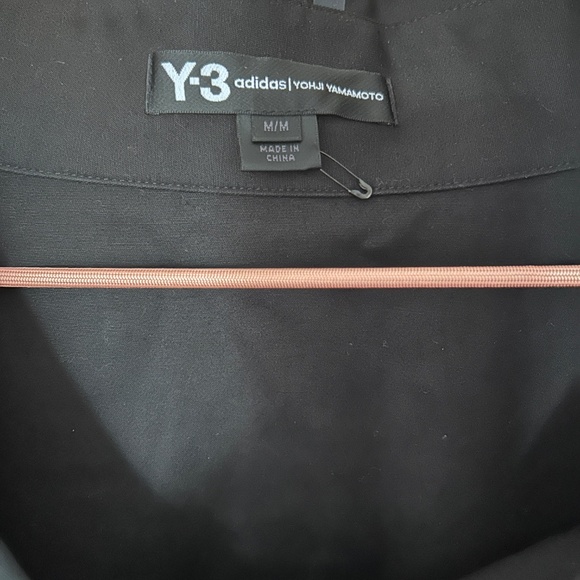 Y3 Adidas Oversize Unisex Black Cotton Jacket - Picture 3 of 4